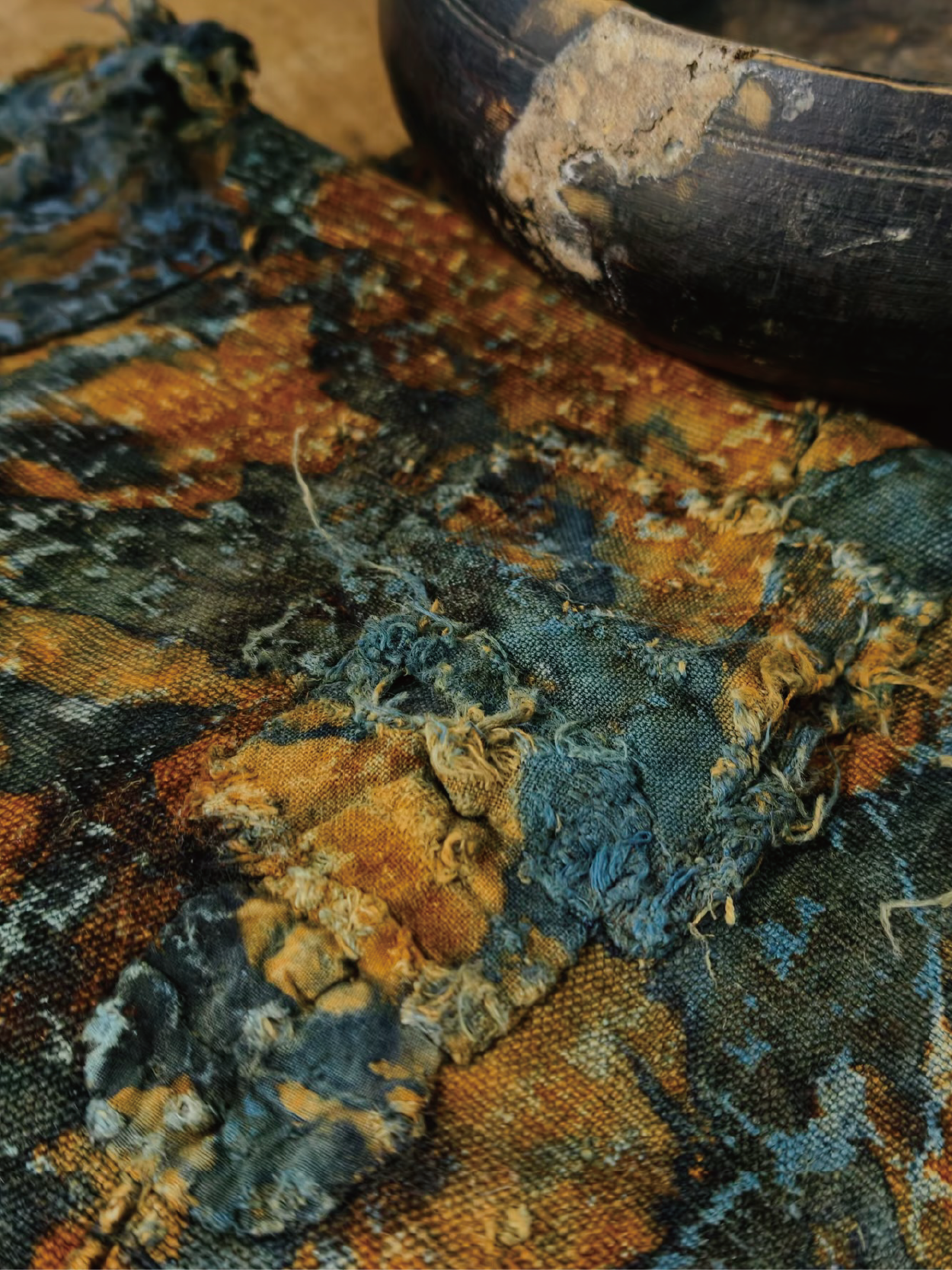 Rust-Dyed Pocket Canvas