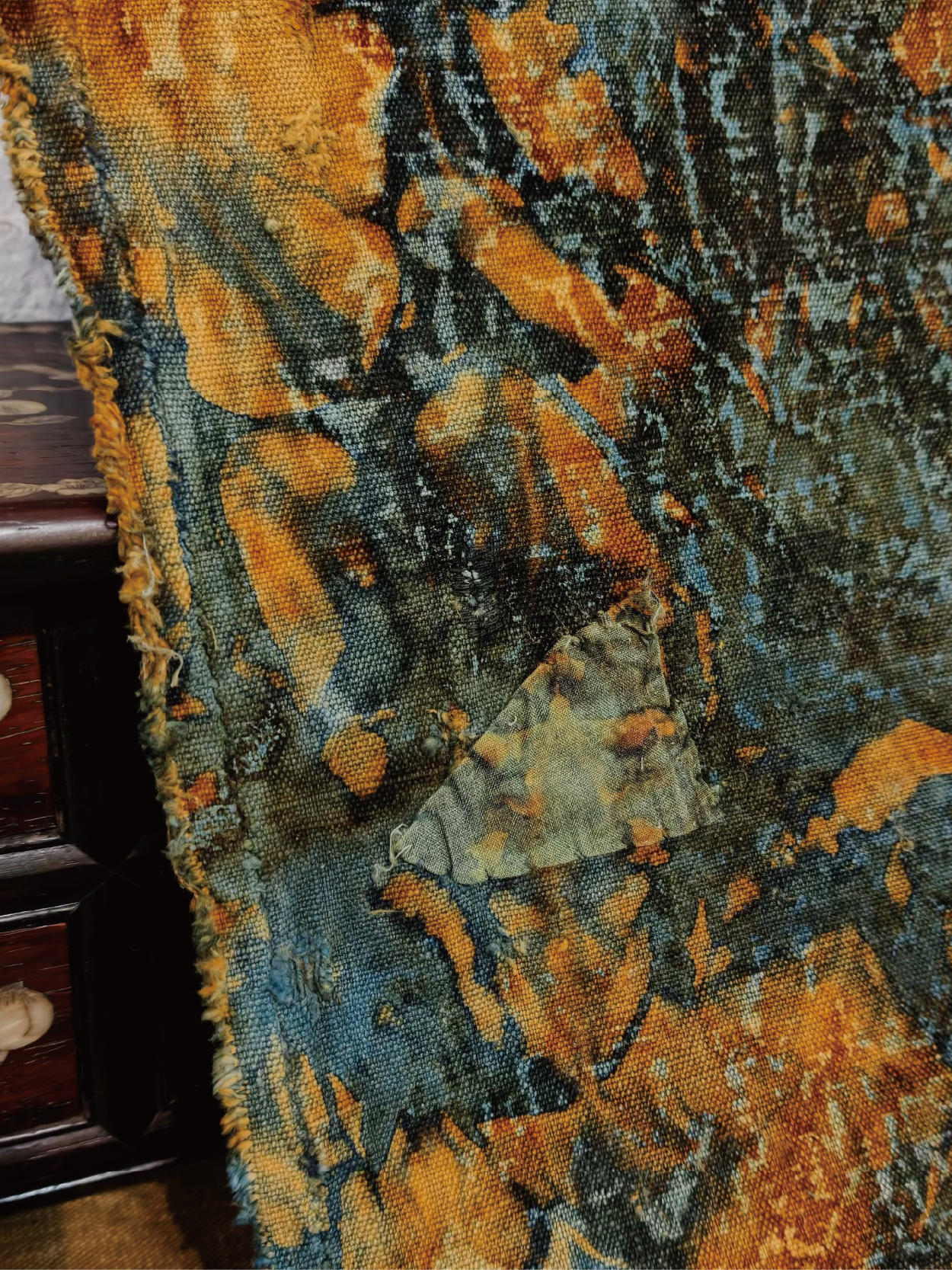Rust-Dyed Pocket Canvas