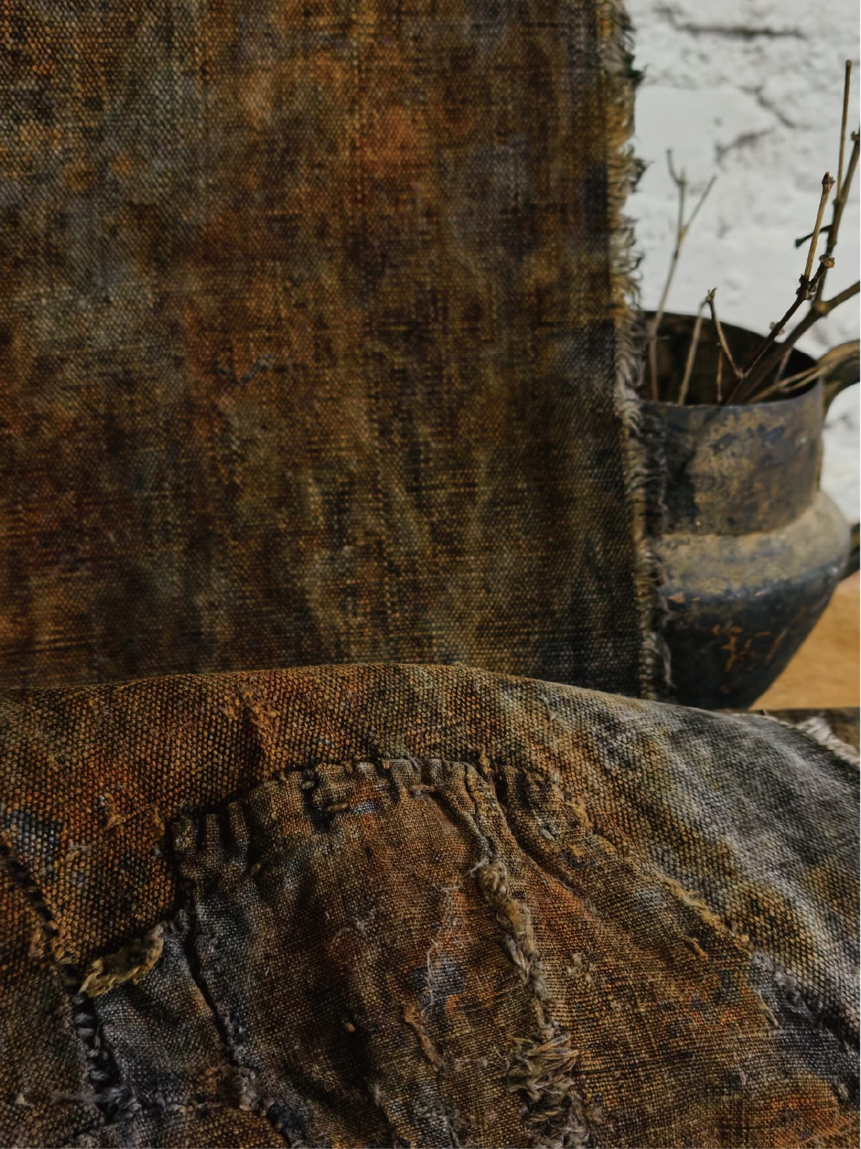 Persimmon-Dyed Pocket Canvas
