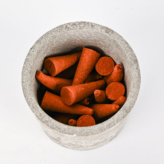 Aiimuzeum® Natural Arc Yuzu Cone Incense 30 PCS- Handmade Excellence, Long Burning Perfect for Relaxation and Meditation,Aromatic Rooms,Air Purifier Home and House Decor (Citrus Arc Yuzu)