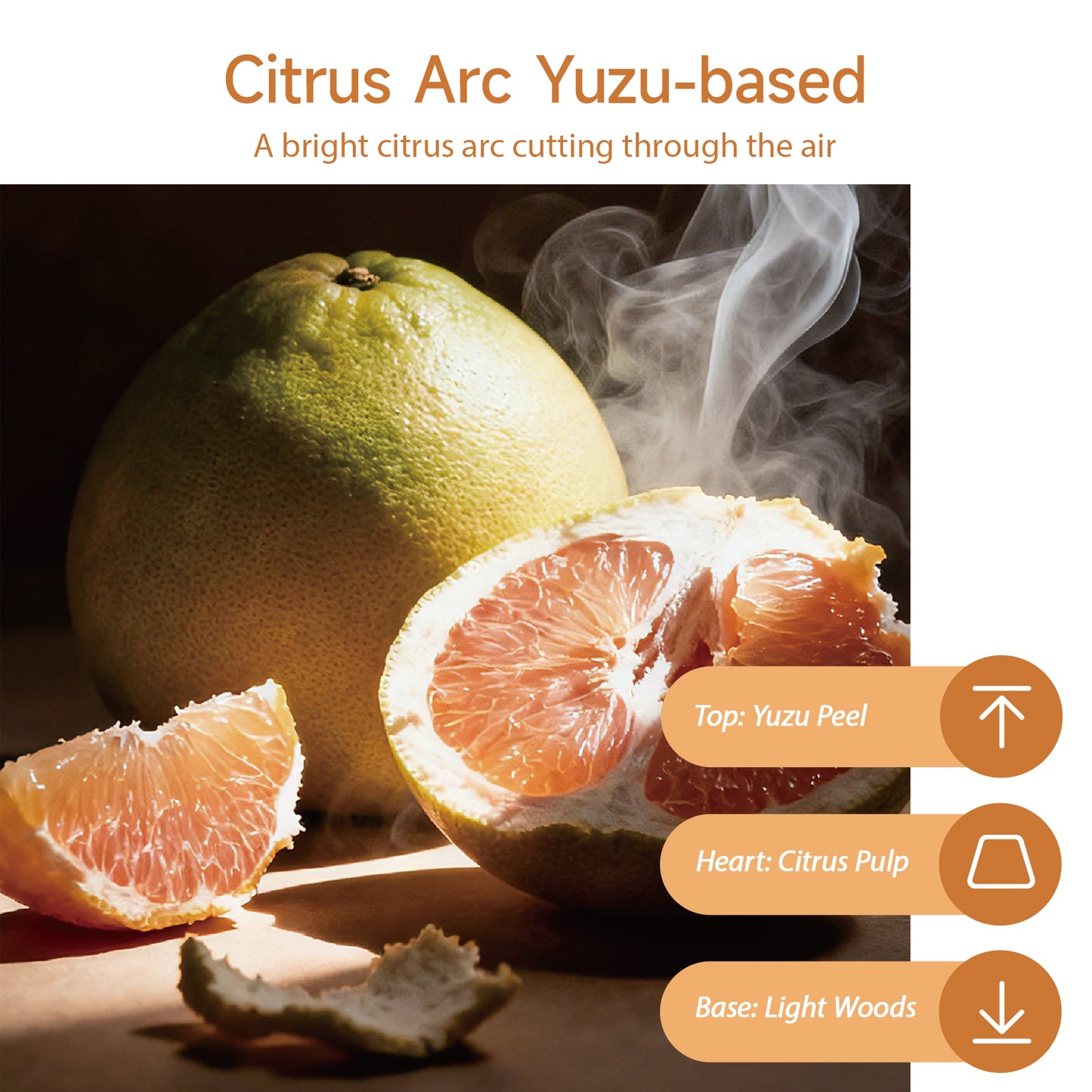 Aiimuzeum® Natural Arc Yuzu Cone Incense 30 PCS- Handmade Excellence, Long Burning Perfect for Relaxation and Meditation,Aromatic Rooms,Air Purifier Home and House Decor (Citrus Arc Yuzu)