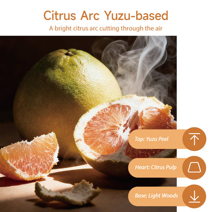 Aiimuzeum® Natural Arc Yuzu Cone Incense 30 PCS- Handmade Excellence, Long Burning Perfect for Relaxation and Meditation,Aromatic Rooms,Air Purifier Home and House Decor (Citrus Arc Yuzu)