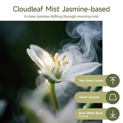 Aiimuzeum® Natural Jasmine Cone Incense 30 PCS- Handmade Excellence, Long Burning Perfect for Relaxation and Meditation,Aromatic Rooms,Air Purifier Home and House Decor (Cloudleaf Mist Jasmine)
