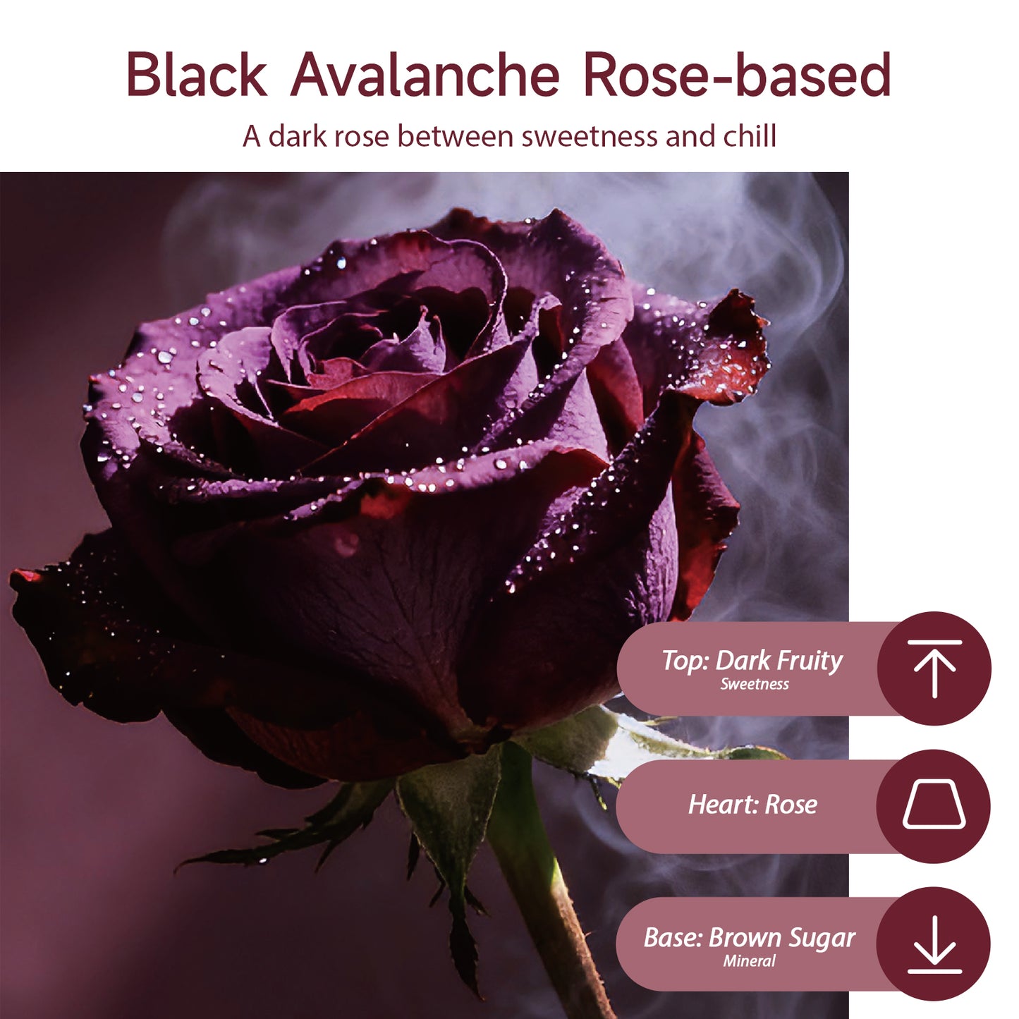 Aiimuzeum® Natural Rose Cone Incense 30 PCS- Handmade Excellence, Long Burning Perfect for Relaxation and Meditation,Aromatic Rooms,Air Purifier Home and House Decor (Black Avalanche Rose)