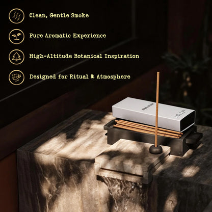 Aiimuzeum® Potala Tibetan Incense Sticks Traditional Meditation Tara Healing- with Luxe Pebble Incense Holder Gift Set Handcrafted for Meditation, Yogis & Relaxation 20 Packs (Herbal Scent)