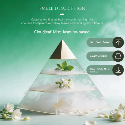 Aiimuzeum® Natural Jasmine Cone Incense 30 PCS- Handmade Excellence, Long Burning Perfect for Relaxation and Meditation,Aromatic Rooms,Air Purifier Home and House Decor (Cloudleaf Mist Jasmine)