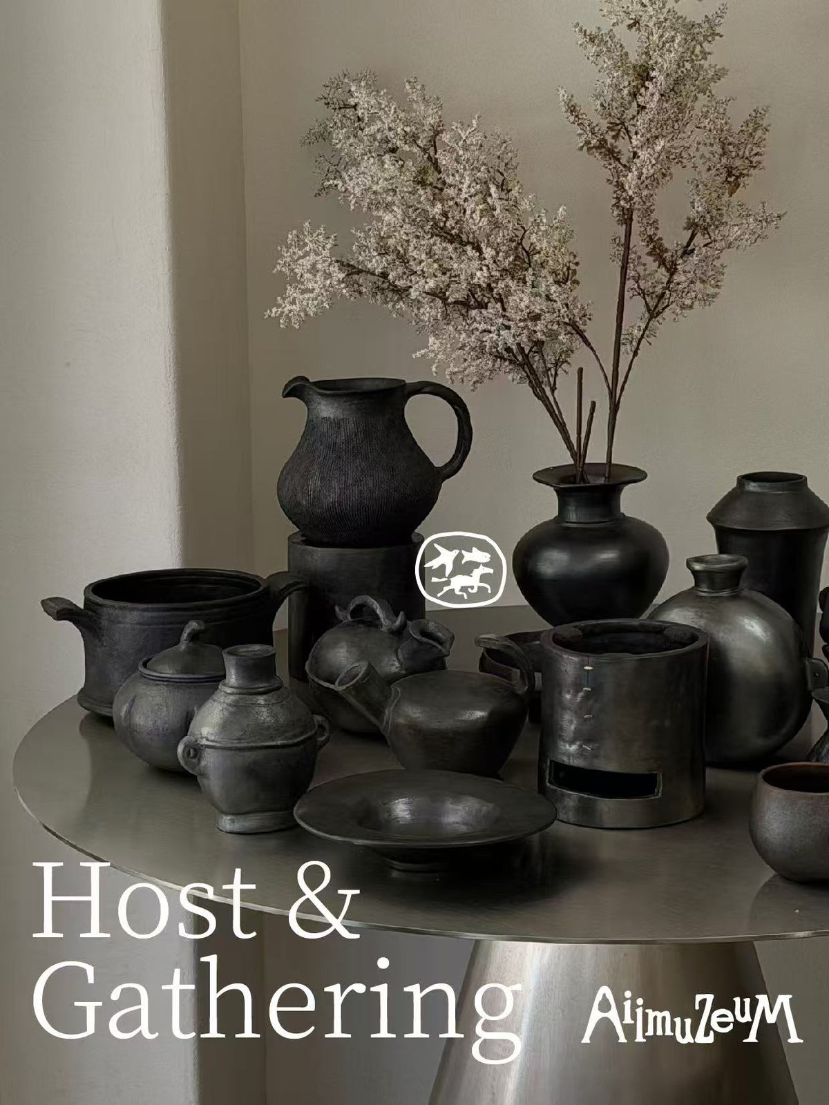 Tibetan Black Pottery Sharing Pitcher